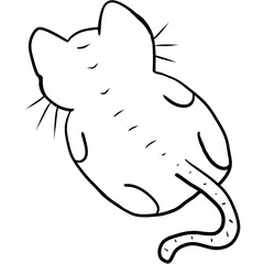 fishcat, fat cat, cat stripes, vector, illustration, cartoon, animal, silhouette, design, drawing, art, icon, black, nature, outline, line, cute