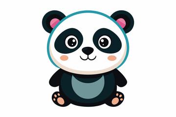 Cute Panda Vector Illustration Design