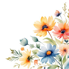 Watercolor Flower Clipart Bundle: 22 Pcs Floral Digital Images for Print and Design