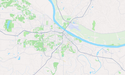Jefferson City Missouri Map, Detailed Map of Jefferson City Missouri
