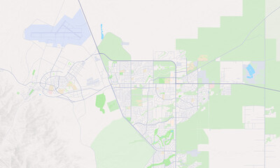 Sierra Vista Arizona Map, Detailed Map of Sierra Vista Arizona - obrazy, fototapety, plakaty