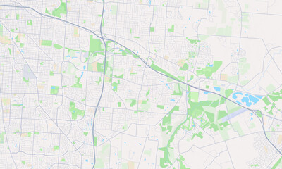 Fototapeta na wymiar Beavercreek Ohio Map, Detailed Map of Beavercreek Ohio