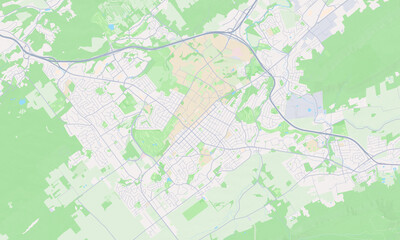 State College Pennsylvania Map, Detailed Map of State College Pennsylvania