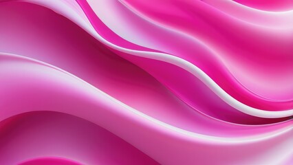 Fototapeta premium Abstract 3D business technology background, silk-like textures swirling in shades of pink, resemble an aurora, digital painting, ultra clear