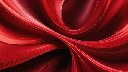 Red 3D aurora, silk-like texture swirling elegantly to embody abstract business technology, background with soft glowing light, volumetric, ultra realistic