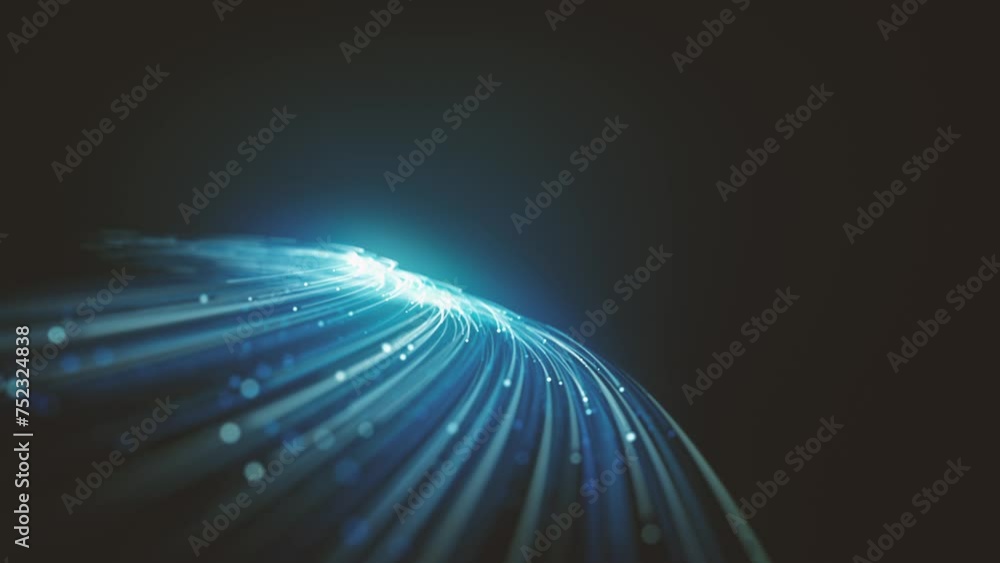 Poster abstract swirling and flowing lines background/ animation of an abstract technology background with 