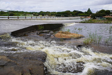 Fototapeta na wymiar Dead Ox Waterfall, in Portuguese: Cachoeira do Boi Morto. Ubajara – Ceará, Brazil.