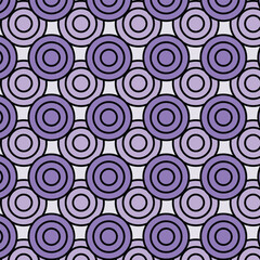 Purple overlapping circle pattern