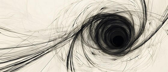black hole abstract art