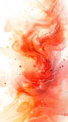 Fototapeta premium abstract orange watercolor background