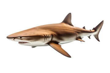 Obraz premium shark swimming isolated on white