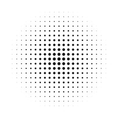 Circle Halftone Dots Pattern Gradient Icon