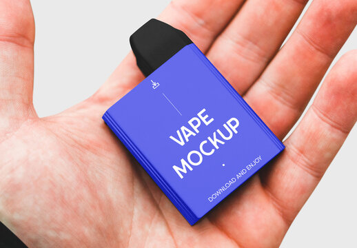 Square Electronic Vape Mockup