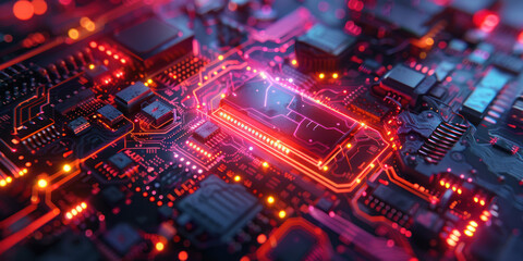 Fototapeta premium electronic circuit board