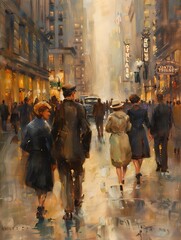 Illustration of people walking, pride colors, rainbow, poster background wallpaper design, walk