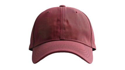 Red Baseball Cap on Transparent Background.png