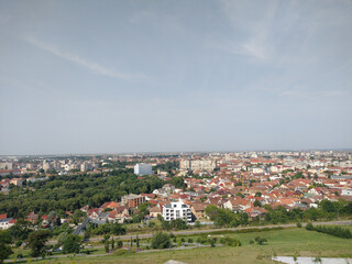 Fototapeta na wymiar Aerial view of Oradea city, Romania, in July 2023