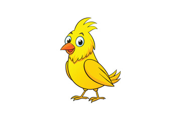 A Lovely canary bird vector illustration