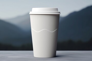 A collection of white mock-up paper cups for coffee to go, perfect for takeout or takeaway drinks. These vector illustrations are isolated and versatile, suitable for use in any background.