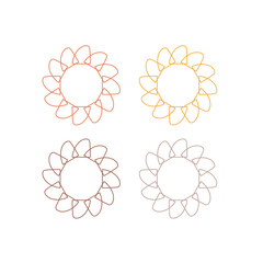 Ayurveda Wellness Hotel Resort Sign Symbol Logo isolated on White Vector