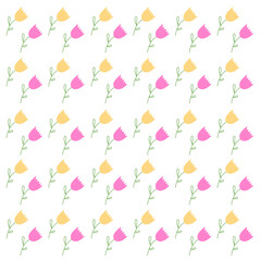 Natural Botanical Summer Spring Design Pattern Vector