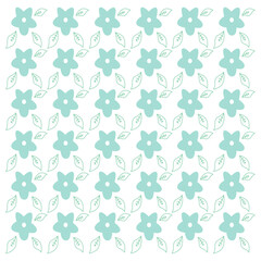Spring Summer Natural Flowers Pattern Texture Background Vector