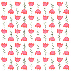 Natural Botanical Summer Spring Design Pattern Vector