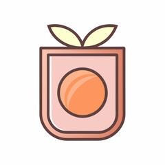 Unique vector logo for a cosmetic brand