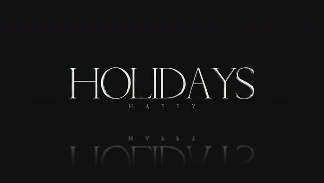 A vibrant logo for a holiday company with the text Holidays Happy on a black background. Ideal for an exciting and cheerful vacation experience