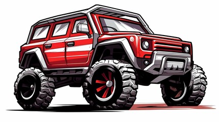 off-road car, country music background, road trip,