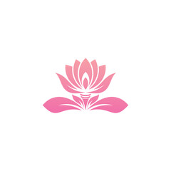 Lotus Flower Logo Design Template Colorful and Modern