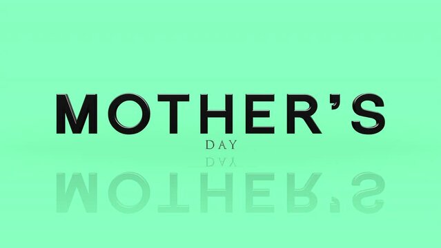 A loving tribute to mothers captured in a timeless black and white image. The phrase Mothers Day is artfully overlaid on a serene green backdrop