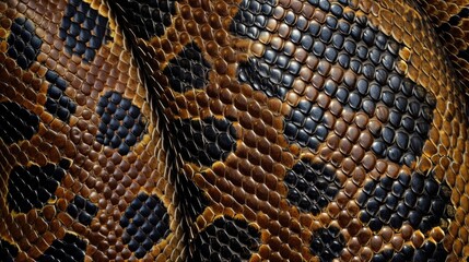 Obraz premium Snake scale background, closed up texture full background