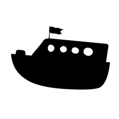 Boat Silhouette Vector