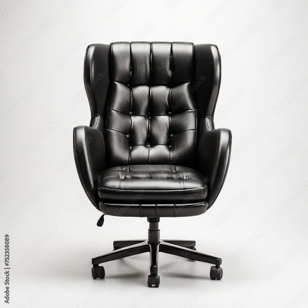 Wall mural luxury black office boss chair