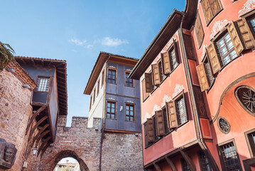 Traditional Red Antique House in Plovdiv ,Bulgaria