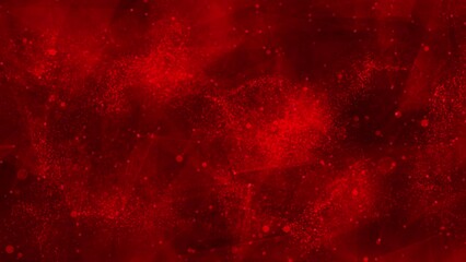 Futuristic glittering in space., red particles abstract background with shining red Floating Dust Particles Flare Bokeh star on red Background. High quality 4k footage - Powered by Adobe