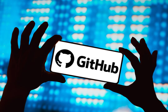 March 6, 2024, Brazil. In this photo illustration, the GitHub logo is displayed on a smartphone screen.