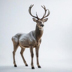 deer on white background