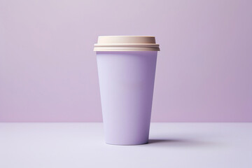 Explore a diverse set of Purple violet mock-up paper cups, tailored for coffee to go or takeout mugs. These versatile vector illustrations are isolated and suitable for various backgrounds.