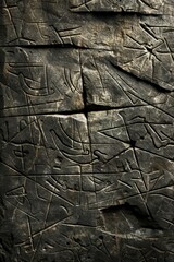 Background Texture Pattern in the Style of Ancient Runestone Marble - Marble textures engraved with symbols and runes, invoking ancient mysticism created with Generative AI Technology