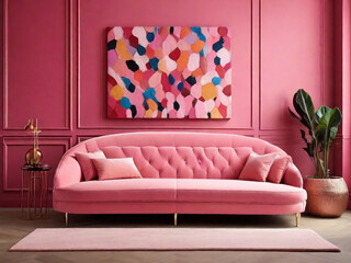 Pink sofa 