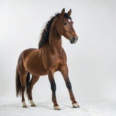 portrait of a brown horse
