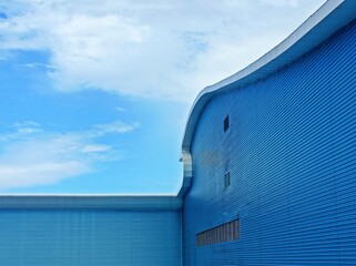 Corrugated Metal Sheet Blue Colour