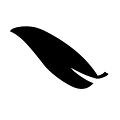 Leaf Silhouette Black and White