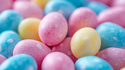 Fototapeta na wymiar Colorful Assortment of Easter Egg Candies