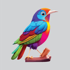 color bird animal