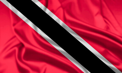 The Flag of Trinadad and Tobago Rippled