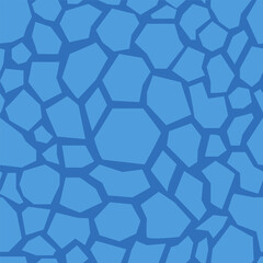 Blue dinosaur skin seamless pattern © Yevheniia