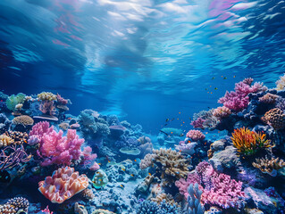Fototapeta na wymiar Majestic Marine Life: Enhance Your Desktop with Stunning Ocean Wallpapers